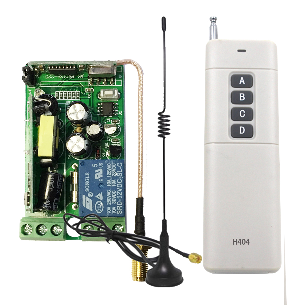 ERM21A.01S10R3S1/H4041 장거리 무선 조절 스위치 세트/1출력/85~250AC/10A/PFC/3KM 리모컨 포함