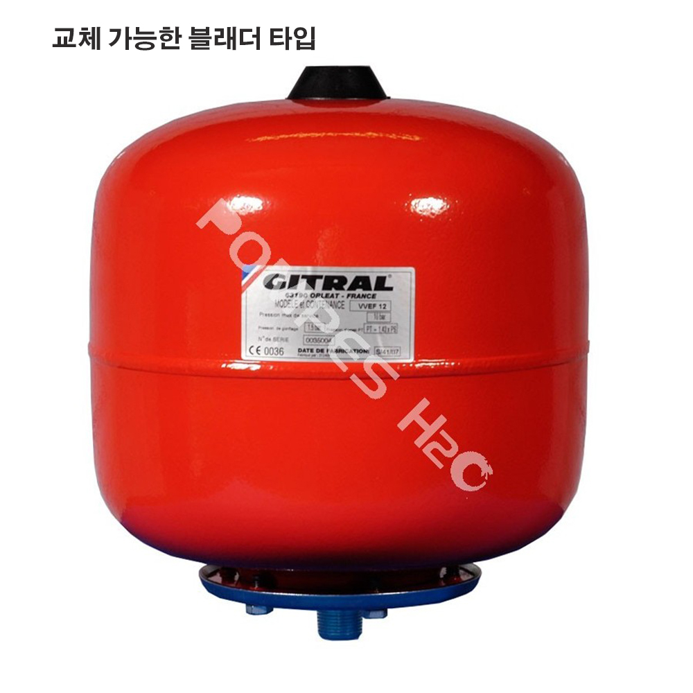 [Gitral-fr]Gitral VVEF-25/10 압력탱크/질소충전-25L-10 Bar