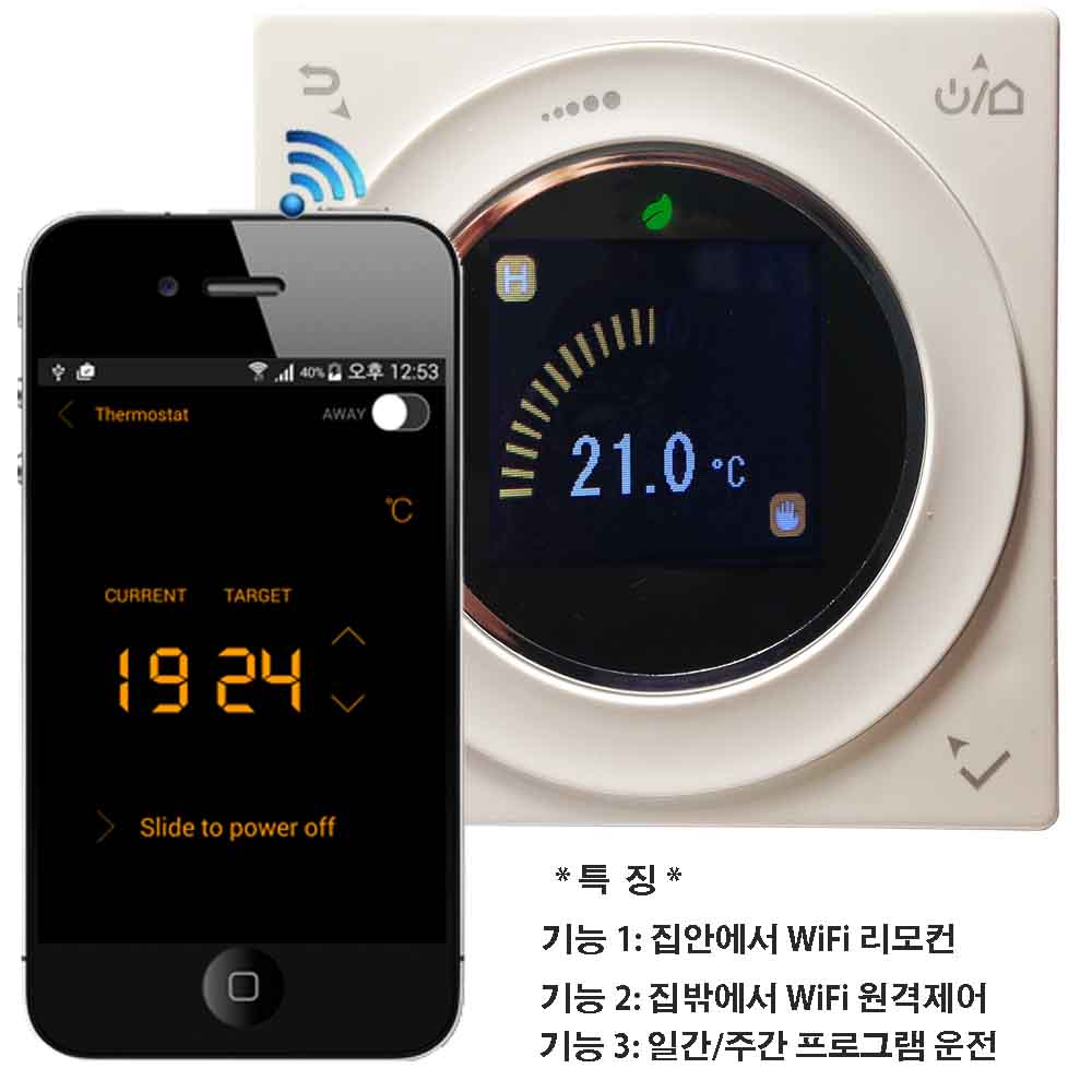 Smart WiFi Room thermostat / ON/OFF/ /360 ̾ /ECO