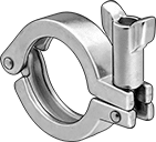 SHigh Poished Sanitary Clamps 3A Class/100mm/Tube Med.pressure/SUS 304