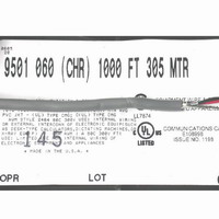 [BeldenCDT]Belden 9501-1p, 저전압 데이터 케이블 ,1p