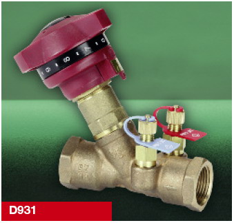 [Crane]D931-40,  청동제 수동 발란싱 밸브-40A /FODRV