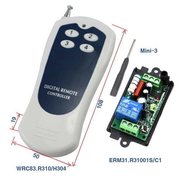 ERM31.R31001SA0/H3041 ¹«¼± ¼ö½Å ¸±·¹ÀÌ À¯´ÏÆ®/1Ãâ·Â/220VC/10A
