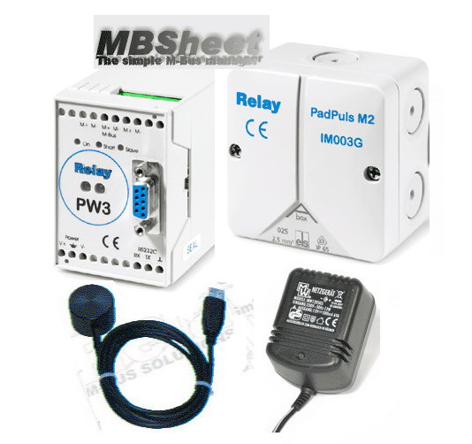 Relay M-Bus starter kit , M-BUS 트레이닝 세트