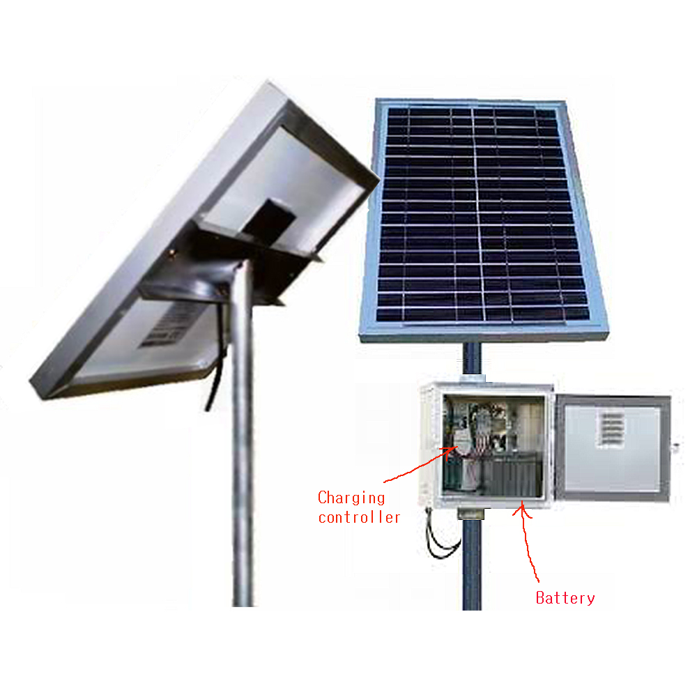 [ATI/OEM]SPS81_00020C1B-CA  태양전기 공급장치 10W/2 12V 받데리포함/클램프 형 가대포함