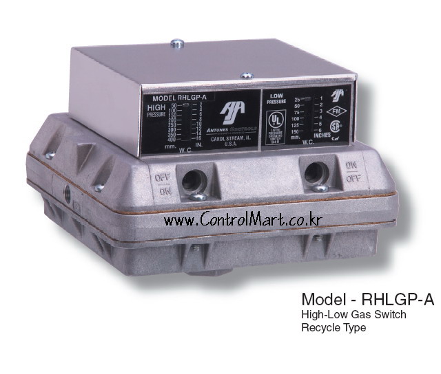RHLGP-A02-16 리싸이클 가스 압력 스위치/2~16
